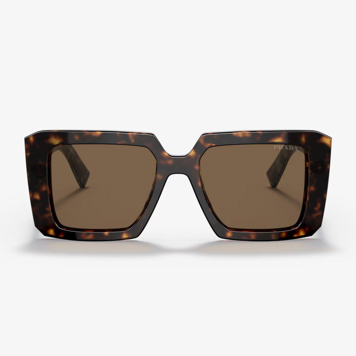Prada PR 23YS 51 Women’s Square Sunglasses - Tortoise Acetate Frame, Polyamide Lenses