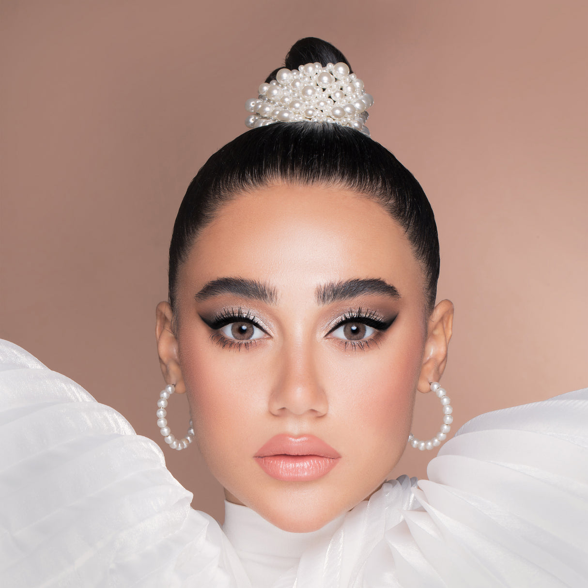 Flora Monthly Colored Contact Lenses - Pure Brown