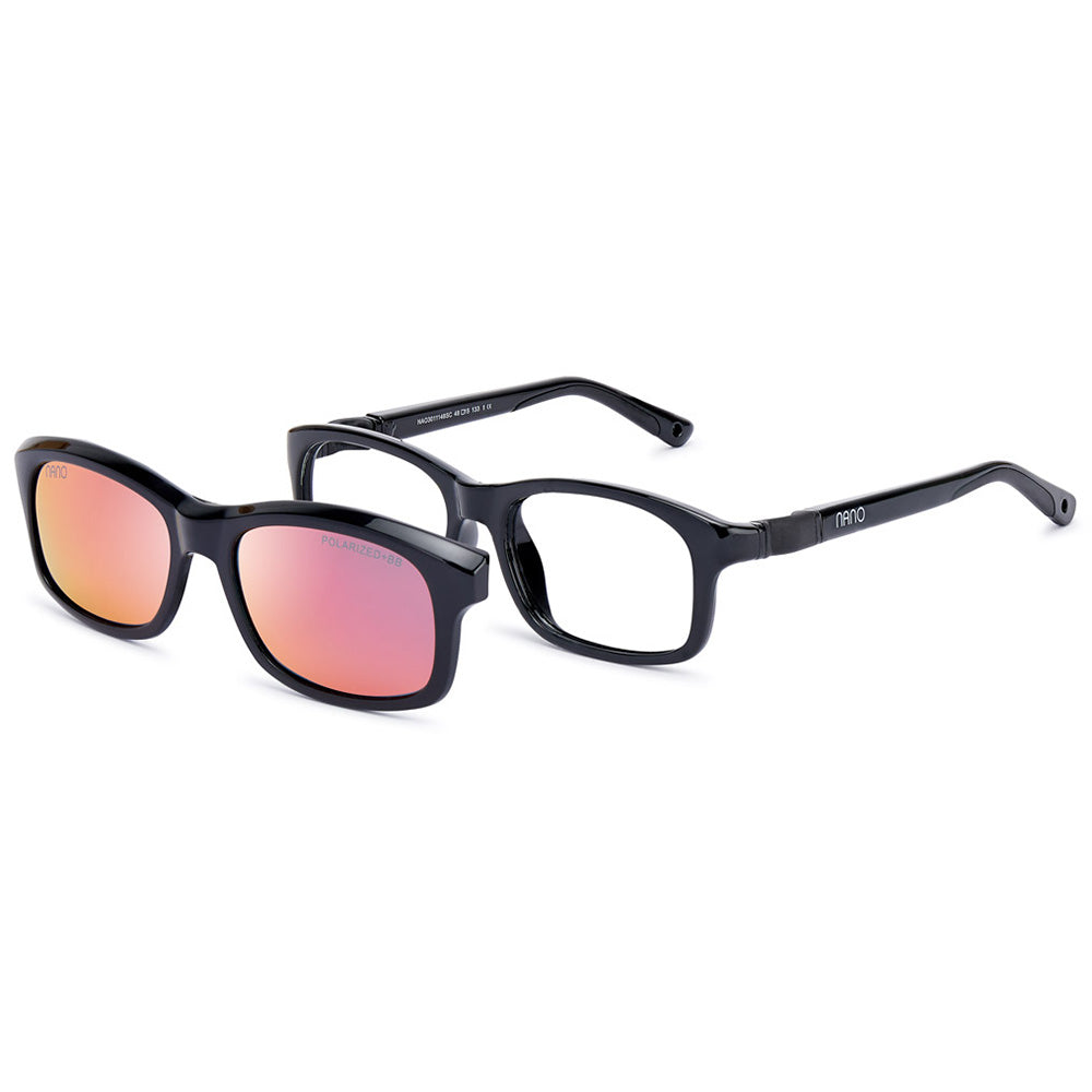 Nano Vista Indestructible Arcade SC – Unbreakable Kids Eyeglasses with Solar Clip-On Lenses