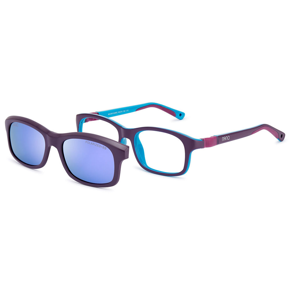 Nano Vista Indestructible Arcade SC – Unbreakable Kids Eyeglasses with Solar Clip-On Lenses