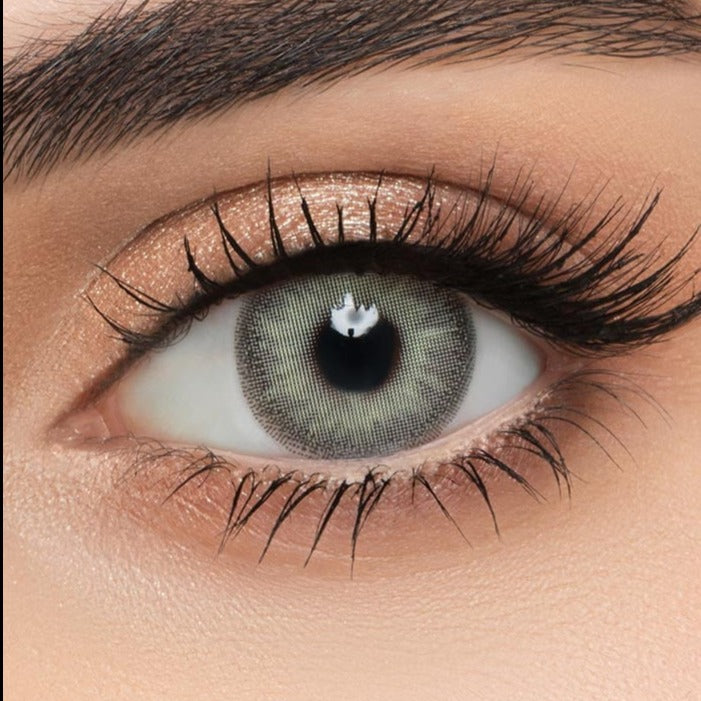 Lentilles de contact mensuelles colorées LensMe - Gris sucre