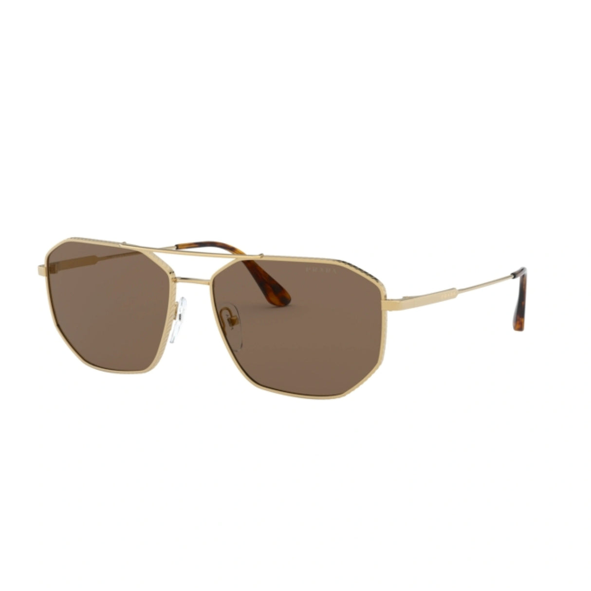 Prada Pilot Sunglasses PR 64XS – Iconic Gold Frame & Brown Lenses