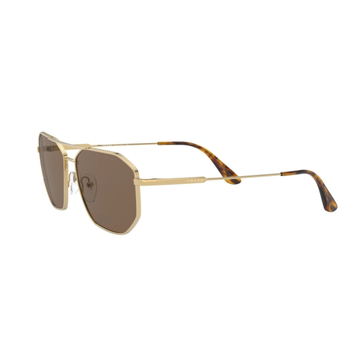 Prada Pilot Sunglasses PR 64XS – Iconic Gold Frame & Brown Lenses