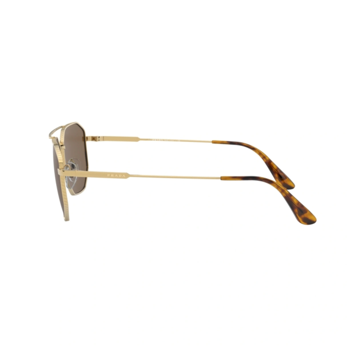 Prada Pilot Sunglasses PR 64XS – Iconic Gold Frame & Brown Lenses