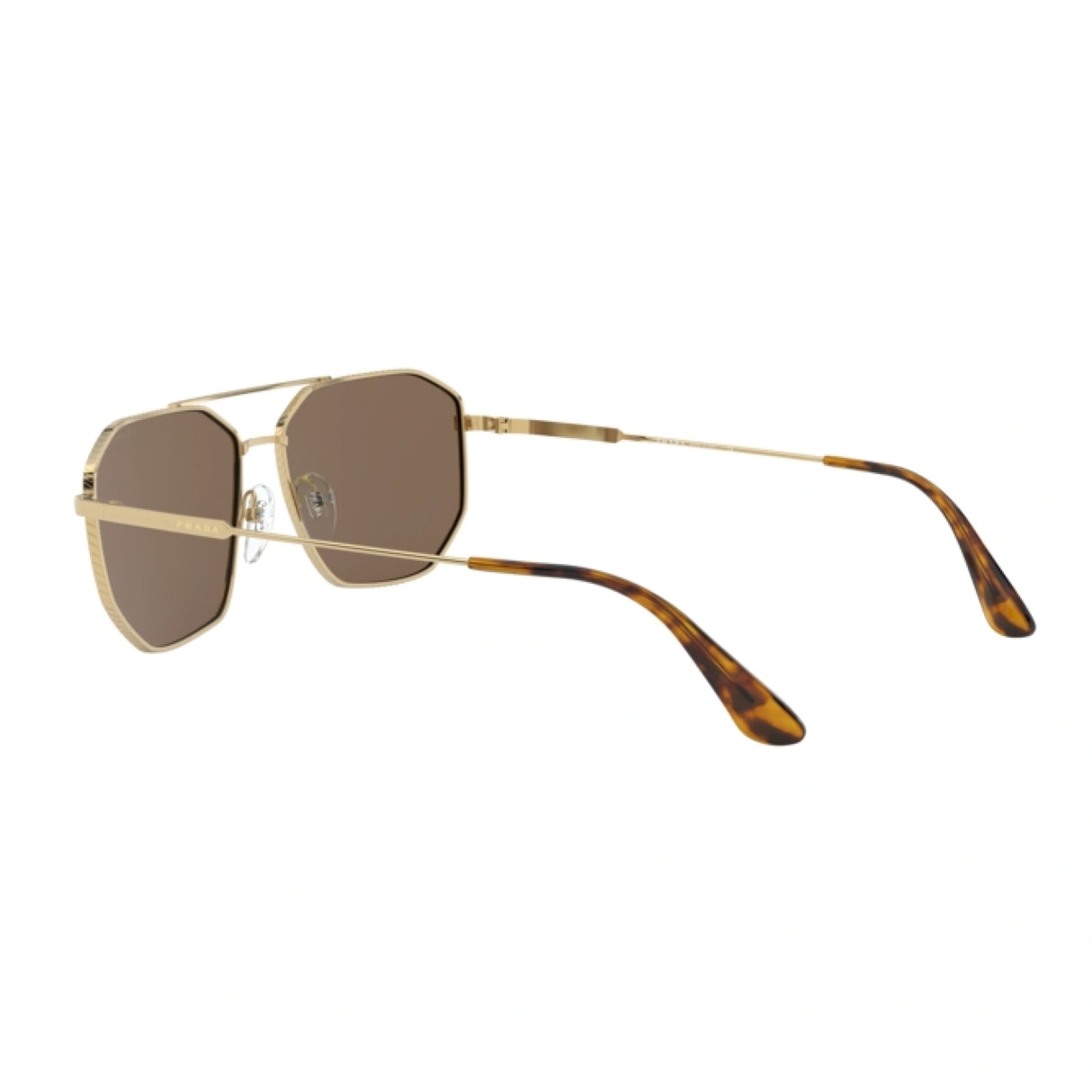 Prada Pilot Sunglasses PR 64XS – Iconic Gold Frame & Brown Lenses