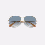 Ray Ban RB3025 001/3F 55-14 Aviator Light Blue