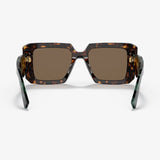 Prada PR 23YS 51 Women’s Square Sunglasses - Tortoise Acetate Frame, Polyamide Lenses