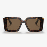 Prada PR 23YS 51 Women’s Square Sunglasses - Tortoise Acetate Frame, Polyamide Lenses