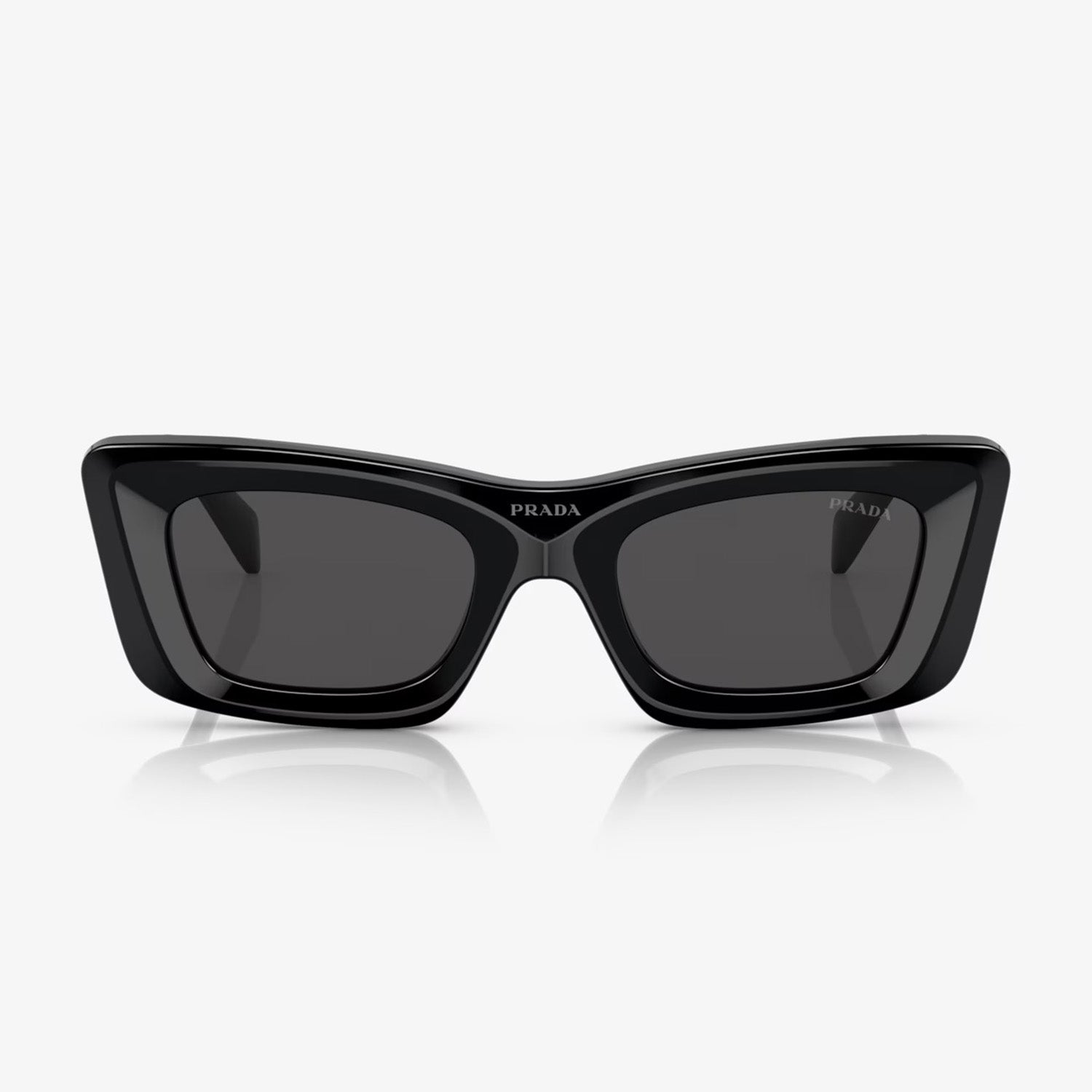 Prada PR 13ZS Women's Cat-Eye Sunglasses - Black Acetate