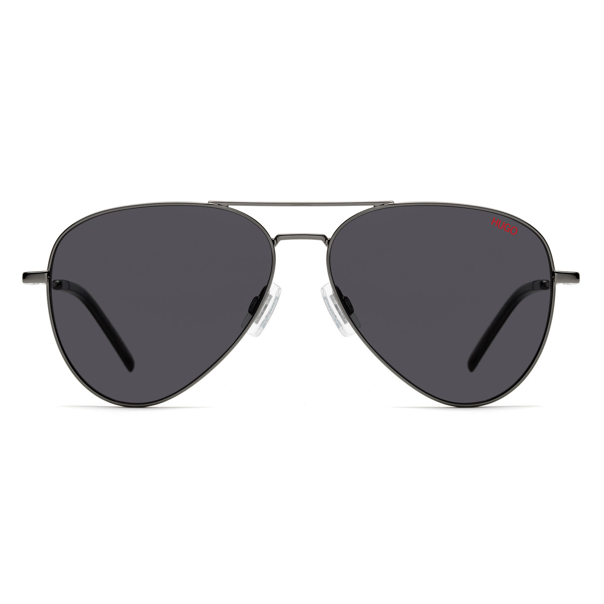 HUGO HG 1059/S KJ1 59 Sunglasses - Dark Ruthenium Frame, Grey Lenses