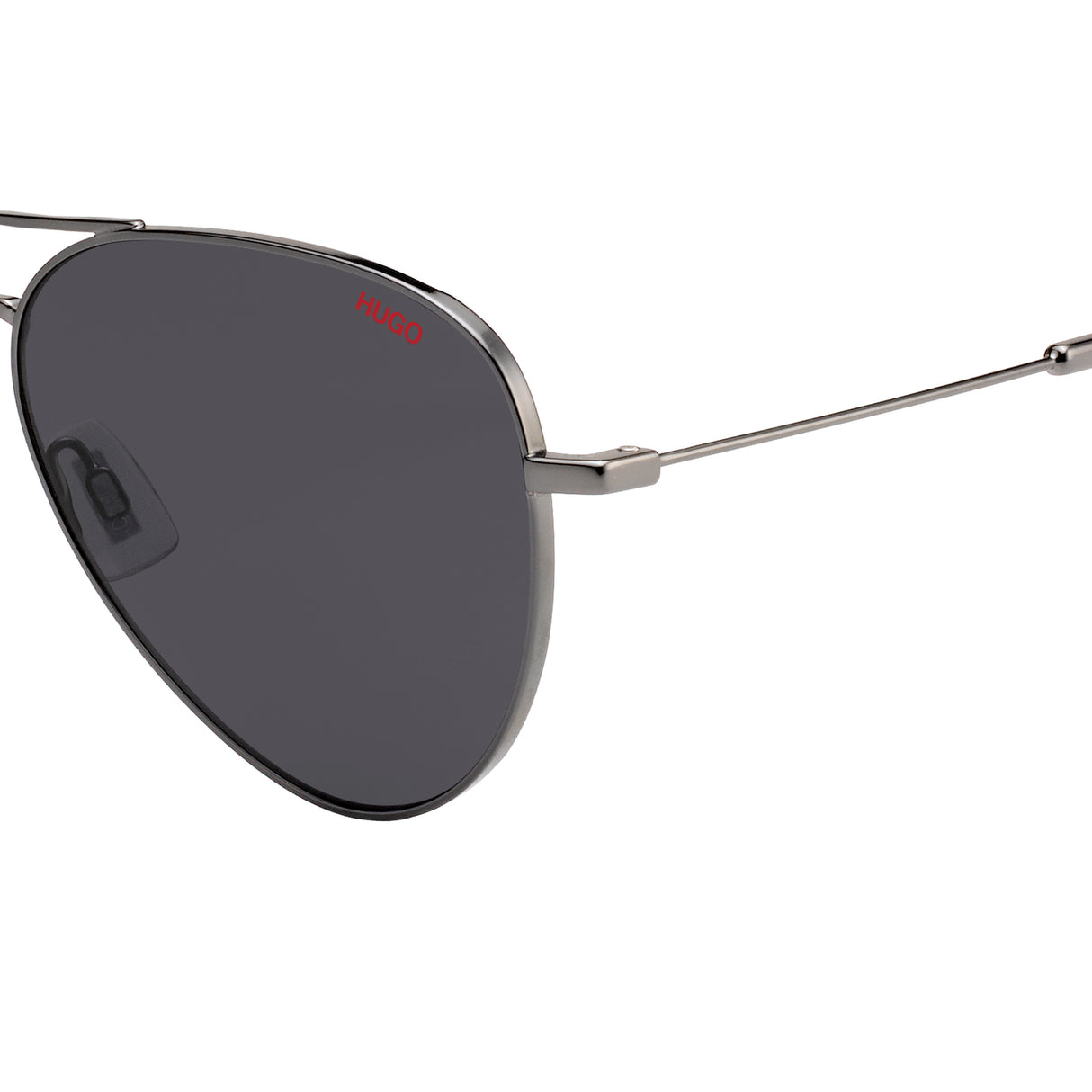 HUGO HG 1059/S KJ1 59 Sunglasses - Dark Ruthenium Frame, Grey Lenses