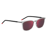 HUGO HG 1268/S KB7 54 Sunglasses - Gray Frame, Red Mirror Lenses