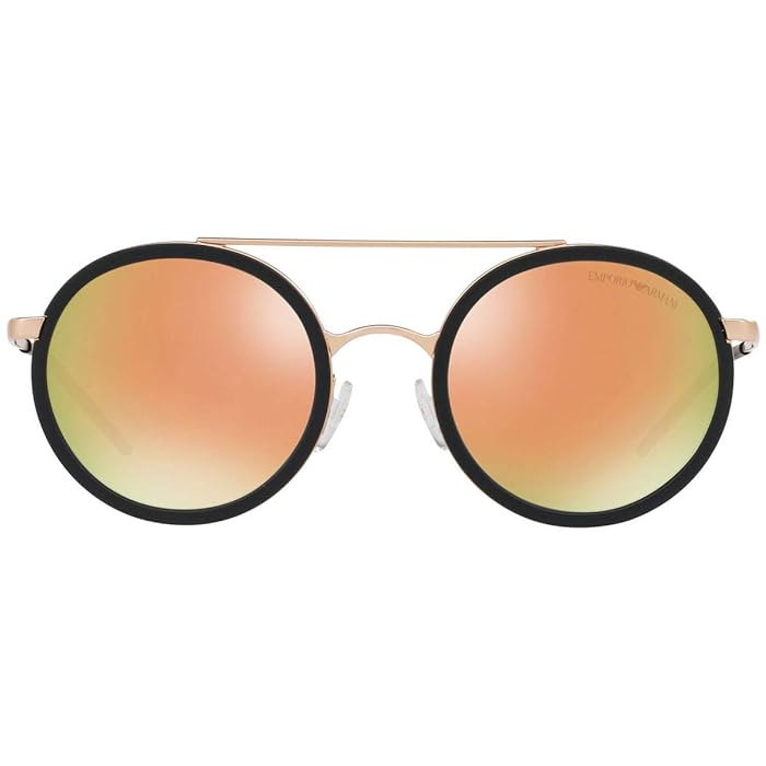 EMPORIO ARMANI EA 2041 - 30044Z MATTE PINK GOLD Round men's Sunglasses