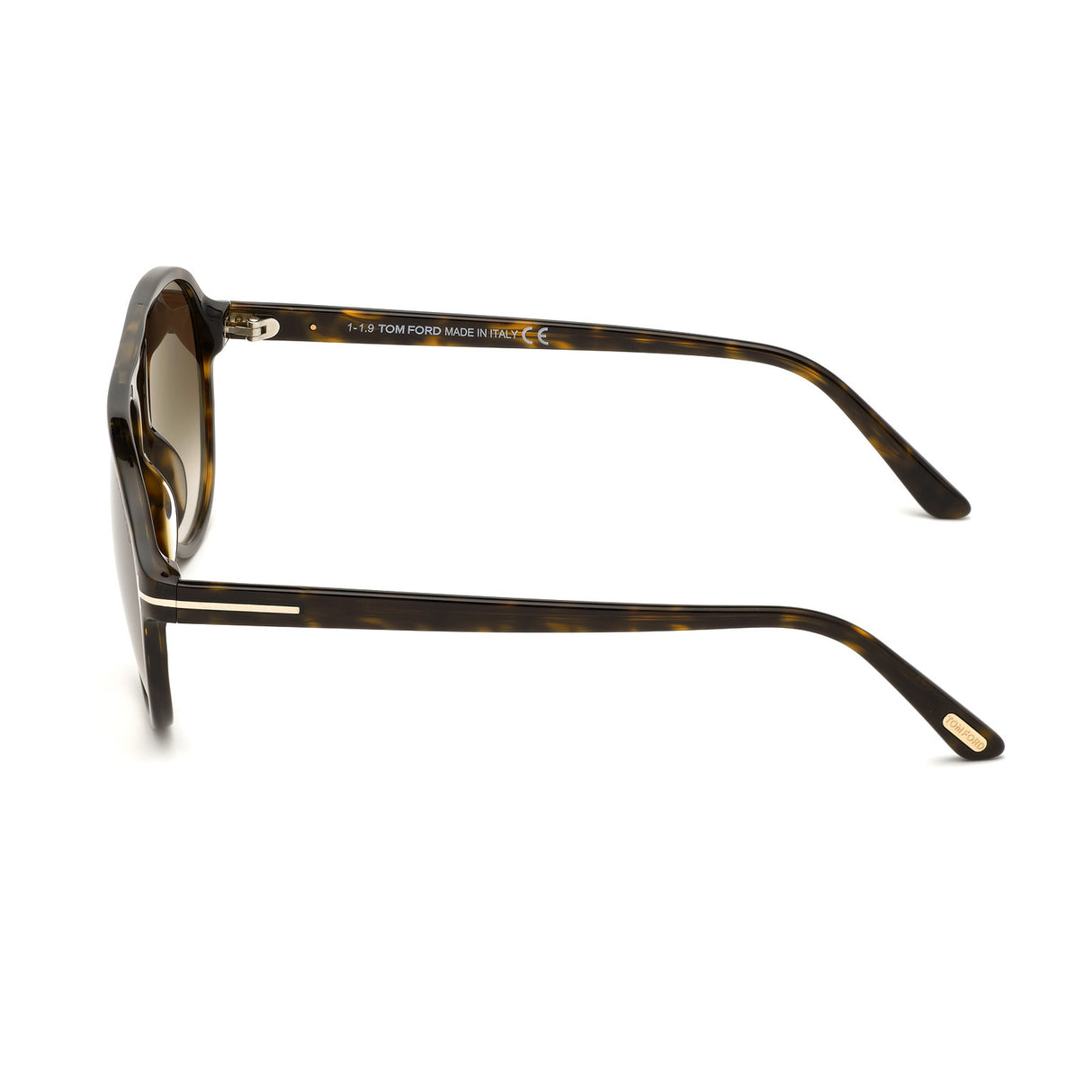 TOM FORD Tony FT0756 52K 57 Sunglasses - Dark Havana Pilot Frame, Roviex Gradient Lenses