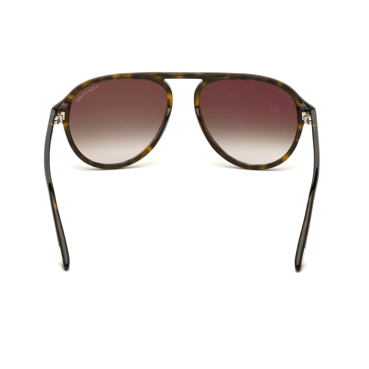 TOM FORD Tony FT0756 52K 57 Sunglasses - Dark Havana Pilot Frame, Roviex Gradient Lenses