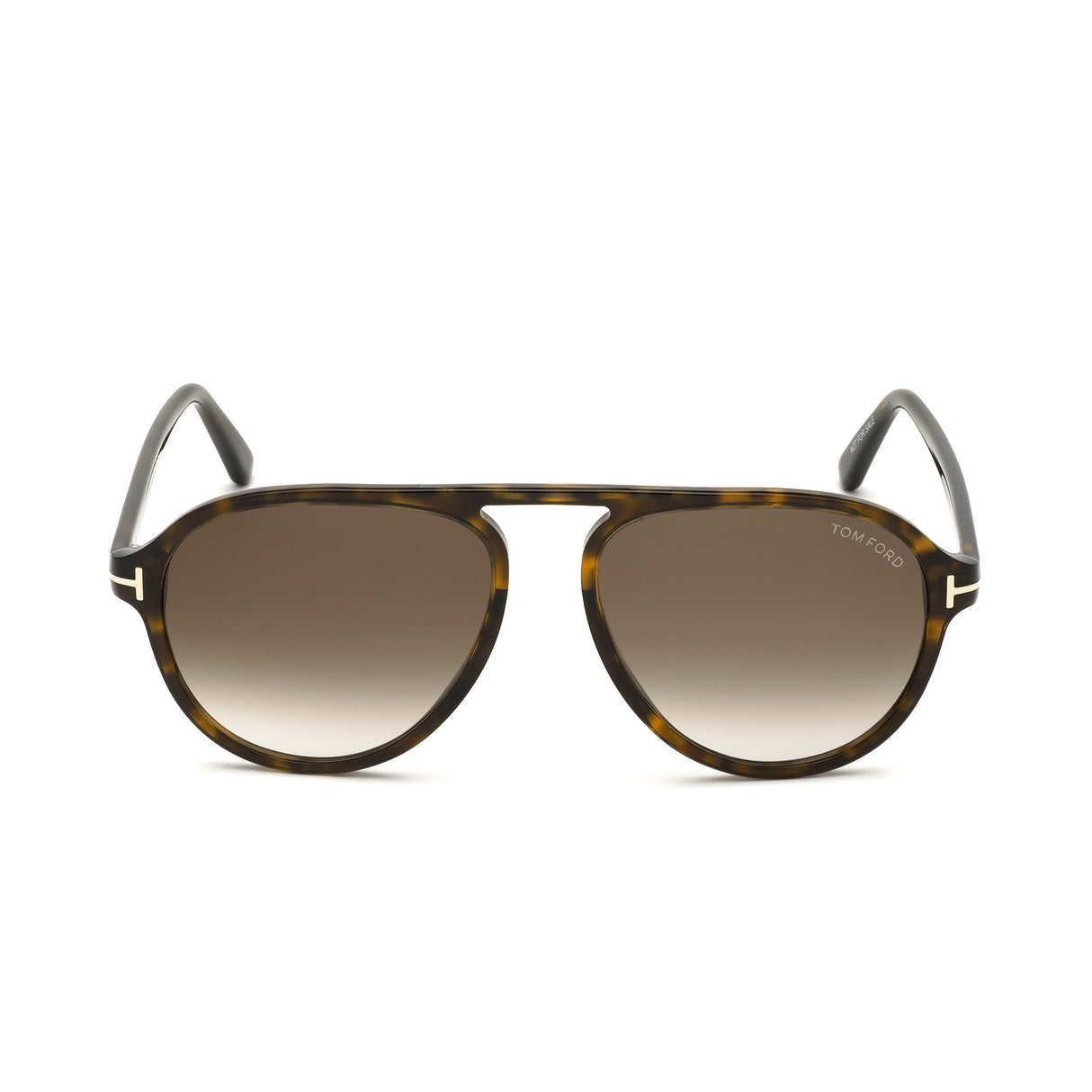 TOM FORD Tony FT0756 52K 57 Sunglasses - Dark Havana Pilot Frame, Roviex Gradient Lenses