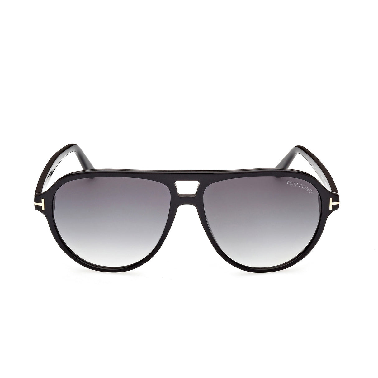 TOM FORD Jeffrey FT0932/01B 59 Sunglasses - Shiny Black Frame, Gradient Smoke Lenses