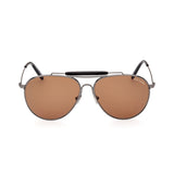 TOM FORD Raphael FT0995-08E 59 Sunglasses - Shiny Gunmetal Frame, Brown Lenses