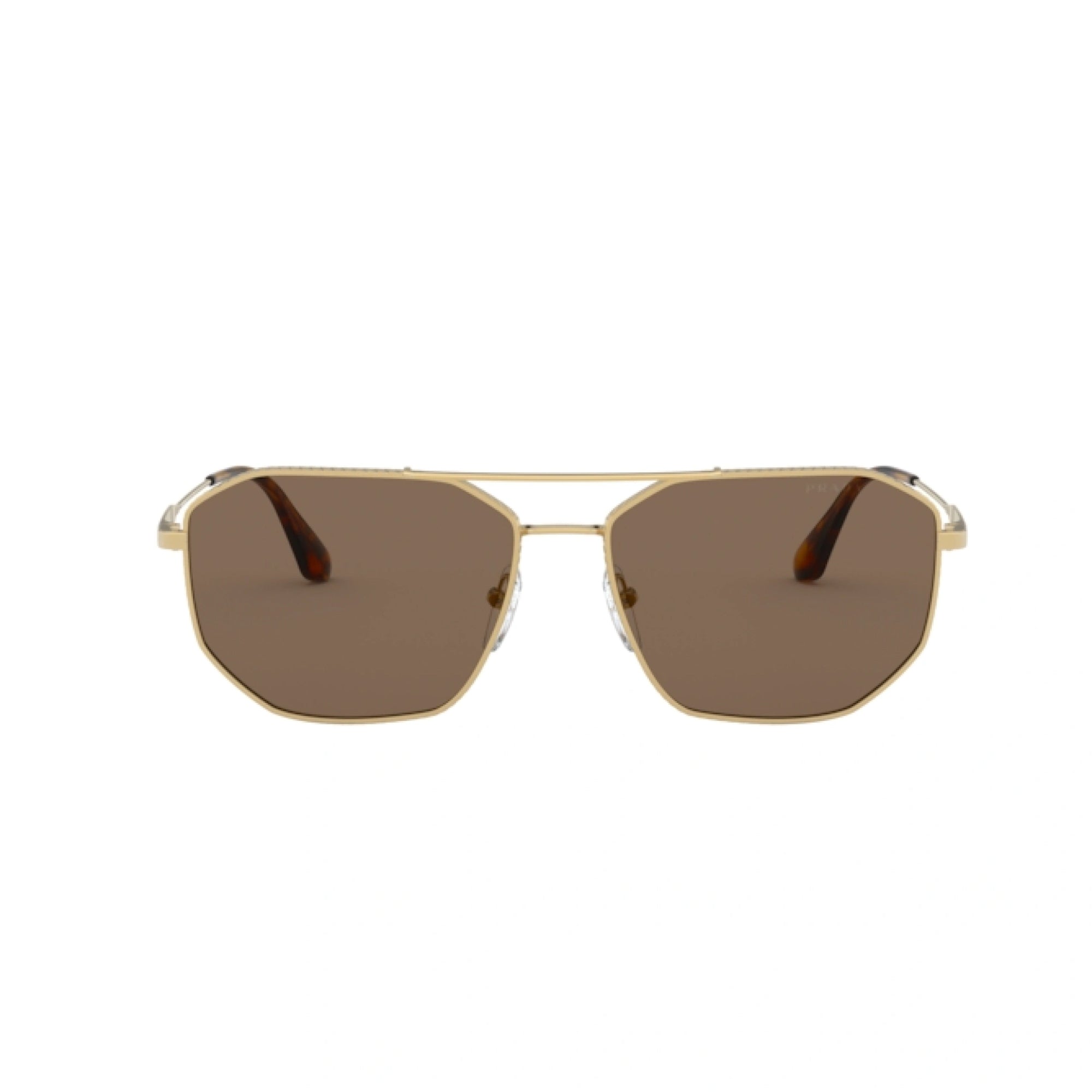 Prada Pilot Sunglasses PR 64XS – Iconic Gold Frame & Brown Lenses