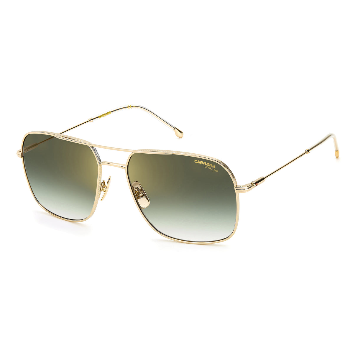 Carrera 247/S J5G/D6 Green Shaded Gold Mirror Antirefex - Men Sunglasses