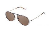 Thom Browne TBS917-A-03z Black Brown Aviator Unisex Sunglasses