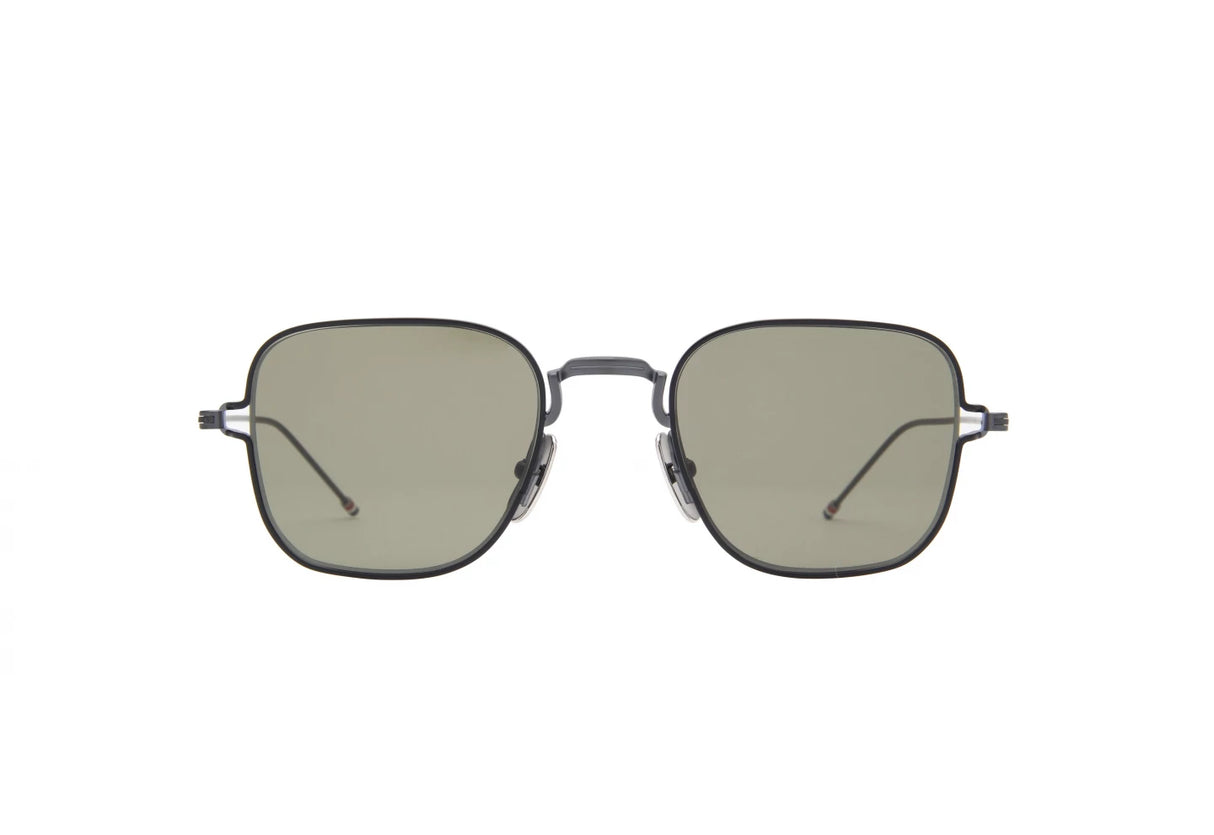 THOM BROWNE TBS116-A-03 titanium Green Square Sunglass