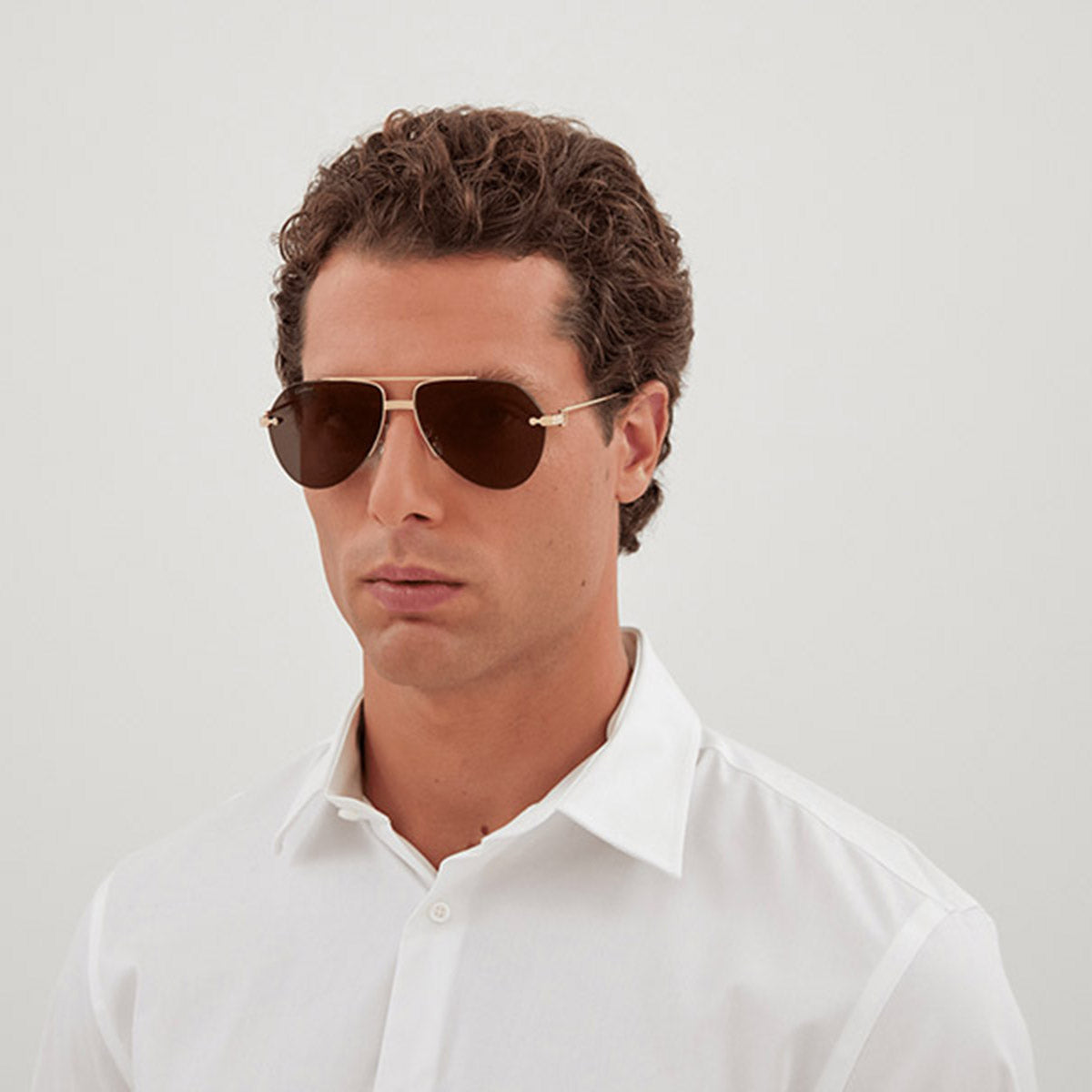 Mens gold aviators best sale