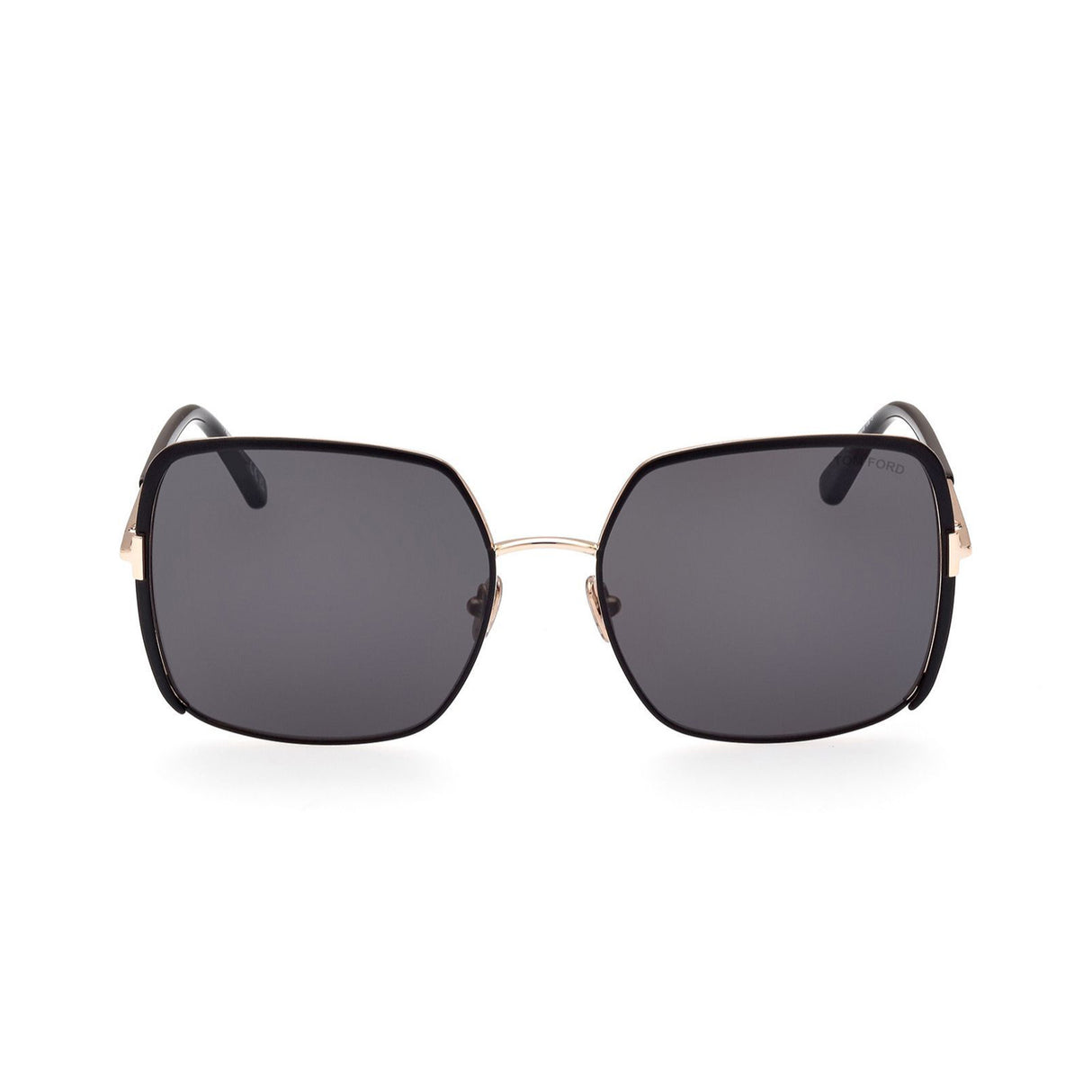 TOM FORD Raphaela FT1006 - 02A 60 Sunglasses - Black Frame, Grey Lenses