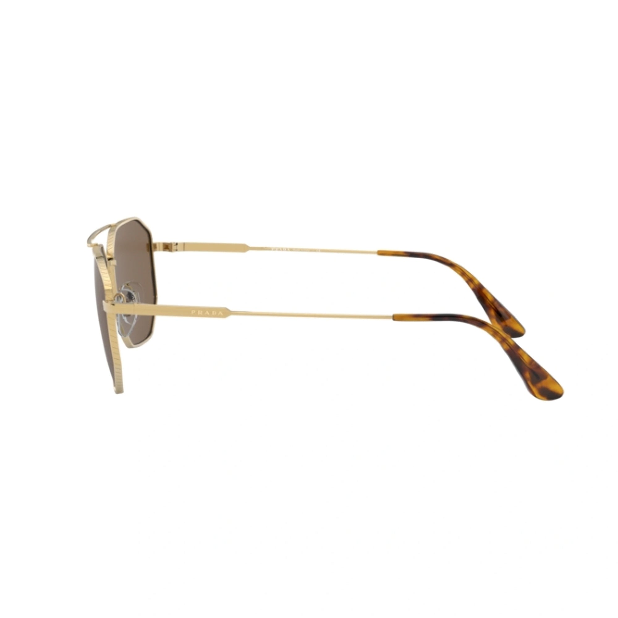 Prada Pilot Sunglasses PR 64XS – Iconic Gold Frame & Brown