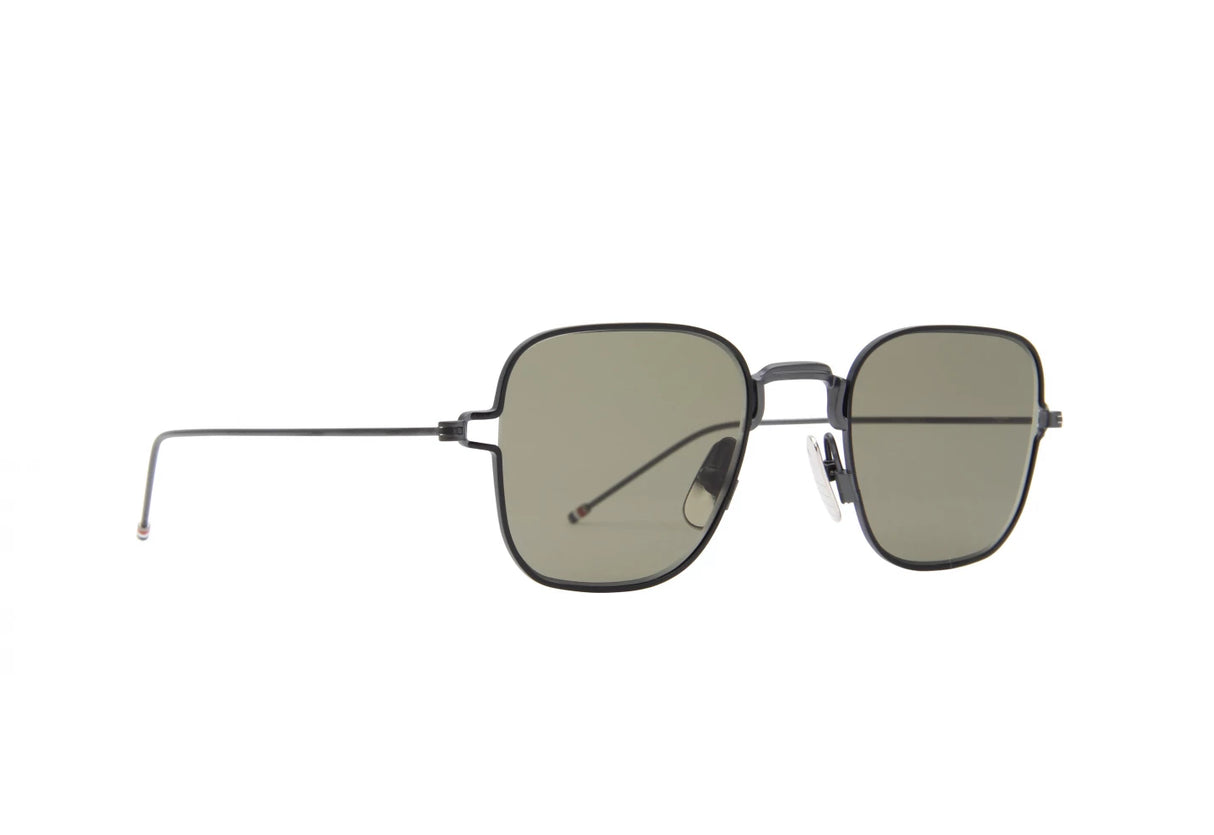 THOM BROWNE TBS116-A-03 titanium Green Square Sunglass